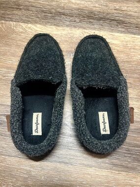 Dearfoams Charcoal Black Clog Slippers Size S 7-8
